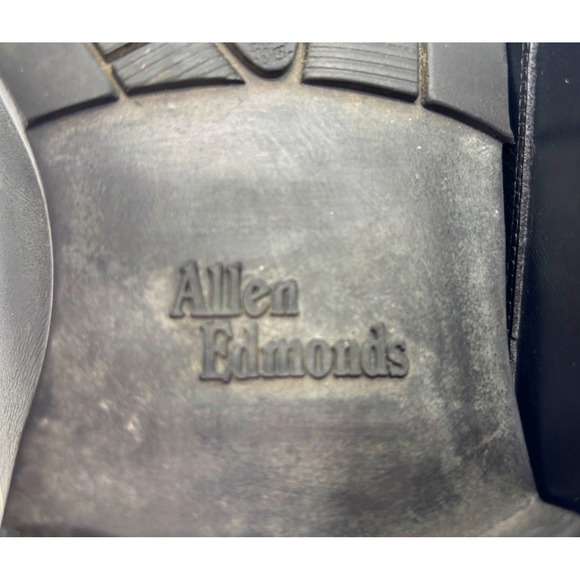 Allen Edmonds Men\'s Black Leather Apron Toe Derby Dress Shoes Lace Up Size 10.5 main image 5